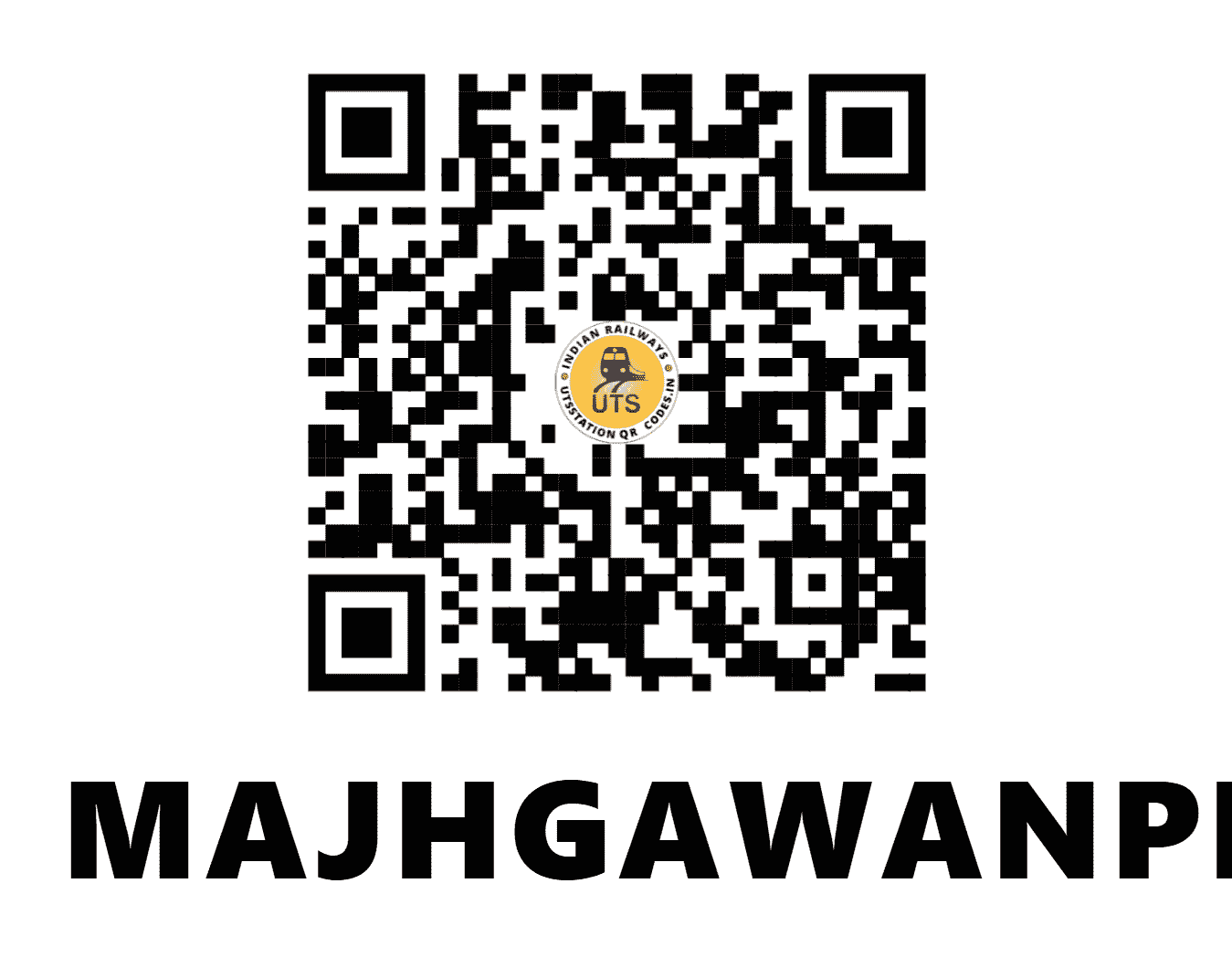 UTS QR Code for MAJHGAWANPHATAK - MJGP (WC - MADHYA PRADESH)